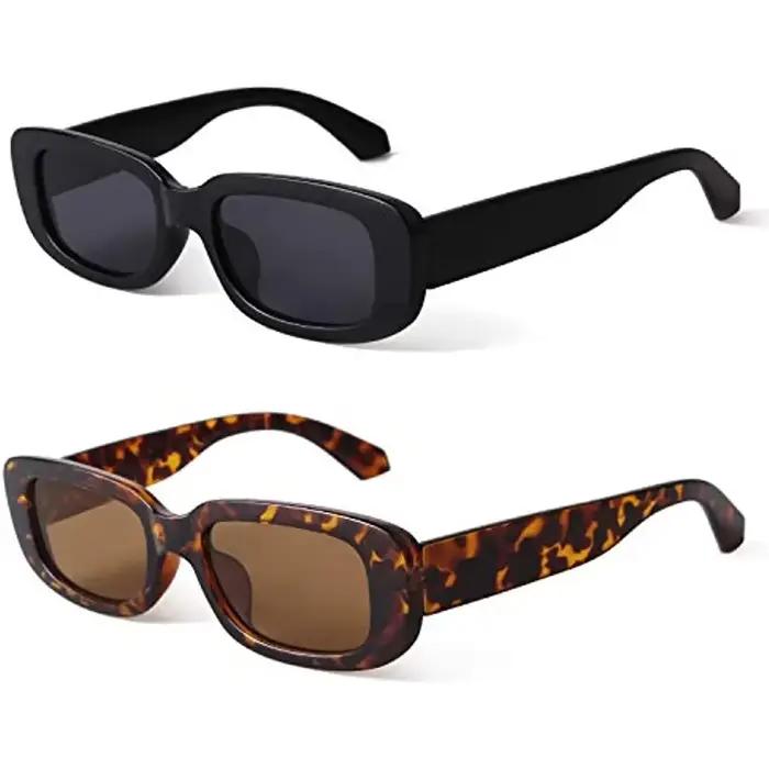BEGREAT – Lunettes de soleil rectangulaires rétro, de marque, vintage, pour femme, protection UV400