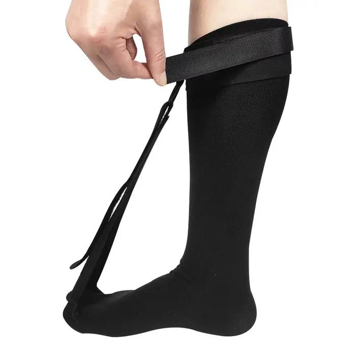 1 ensemble de chaussettes de nuit pour la fasciite plantaire, bas doux, attelle pour le sommeil, sou