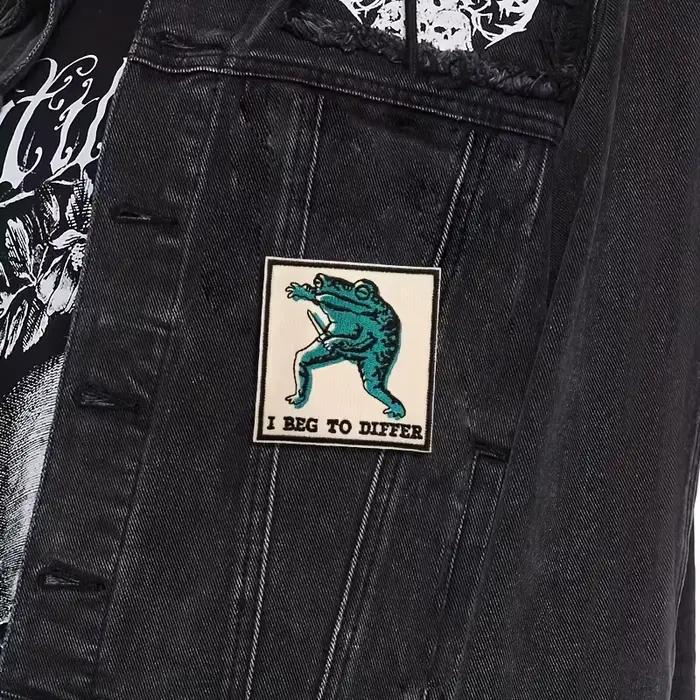 Patch brodé I Beg To Different, 1 pièce, Badge d'avertissement humoristique, cadeau pour vêtements, 