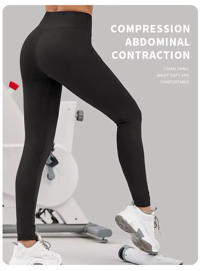 Femmes Sport Leggings Fitness Running Taille Haute Nu Sentiment Push Up Pantalon De Yoga Gym Fille C