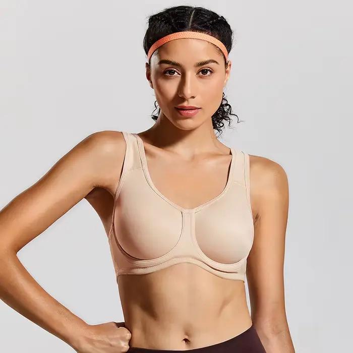 Soutien-gorge de sport pour femmes, contrôle maximum, soutien élevé, grande taille, à armatures, hau