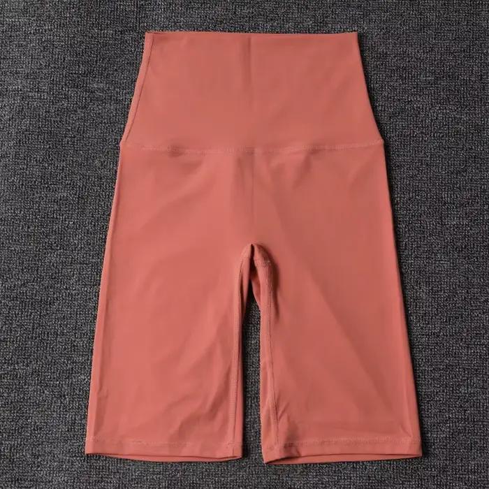 SOISOU-Short de yoga en nylon pour femme, taille haute, élastique, respirant, sans ligne en T, vêtem