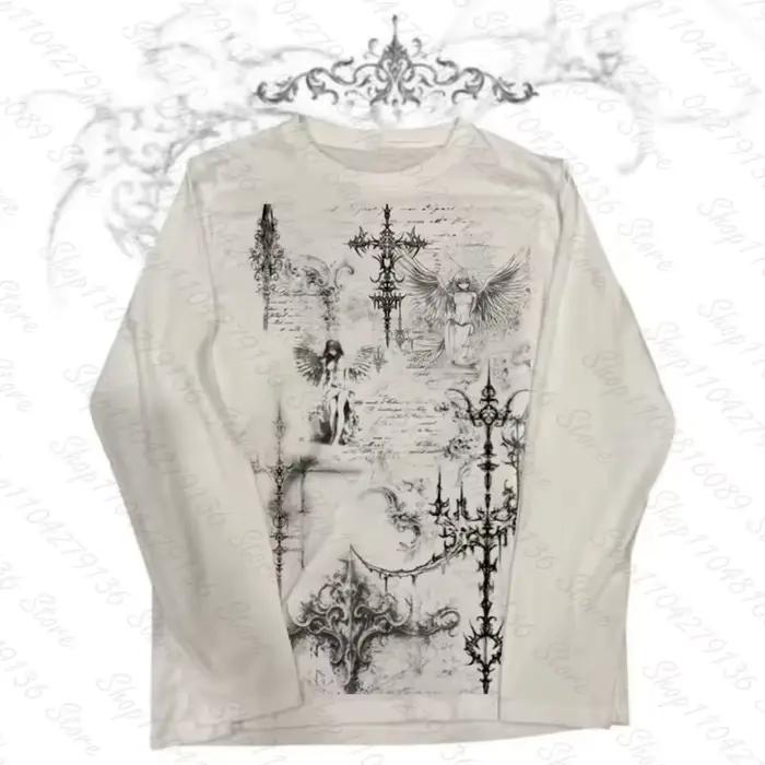 Femme vêtements pour femmes Kawaii Emo graphique t-shirts Y2k hauts haut court femmes recadrée Shouj