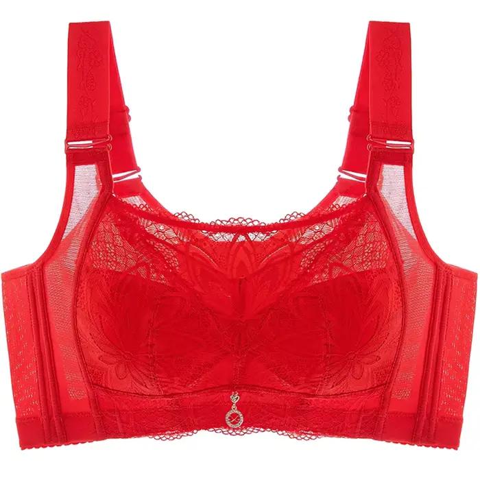 Soutien-gorge froncé Ultra-fin BCDEFG, bonnet complet réglable, Anti-affaissement, grande poitrine d