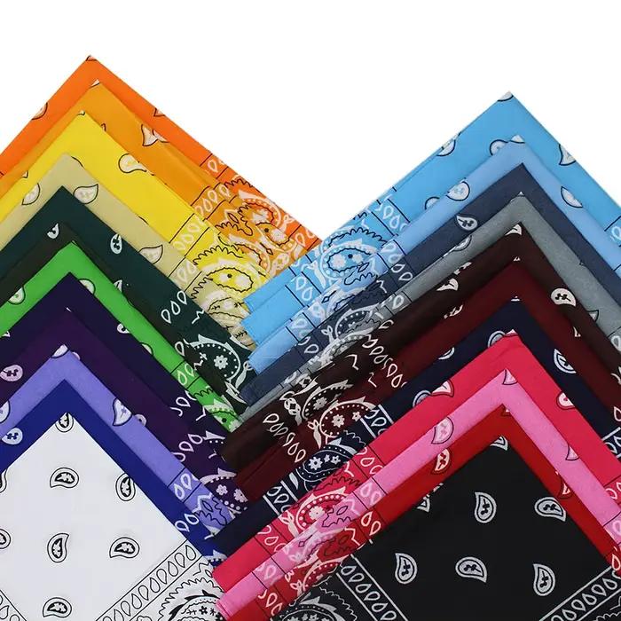 Bandana tête carrée Hip Hop foulards noirs femmes sport Bandana bandeau de cheveux foulard de cou sp