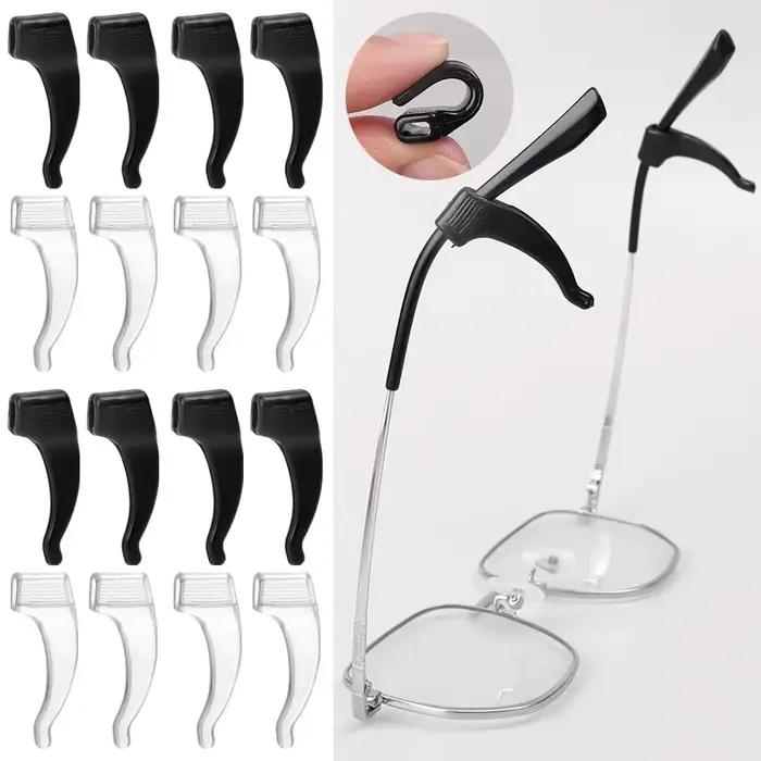 Crochets d'oreille antidérapants en Silicone, 50 pièces, poignées élastiques pour lunettes, bouchon 