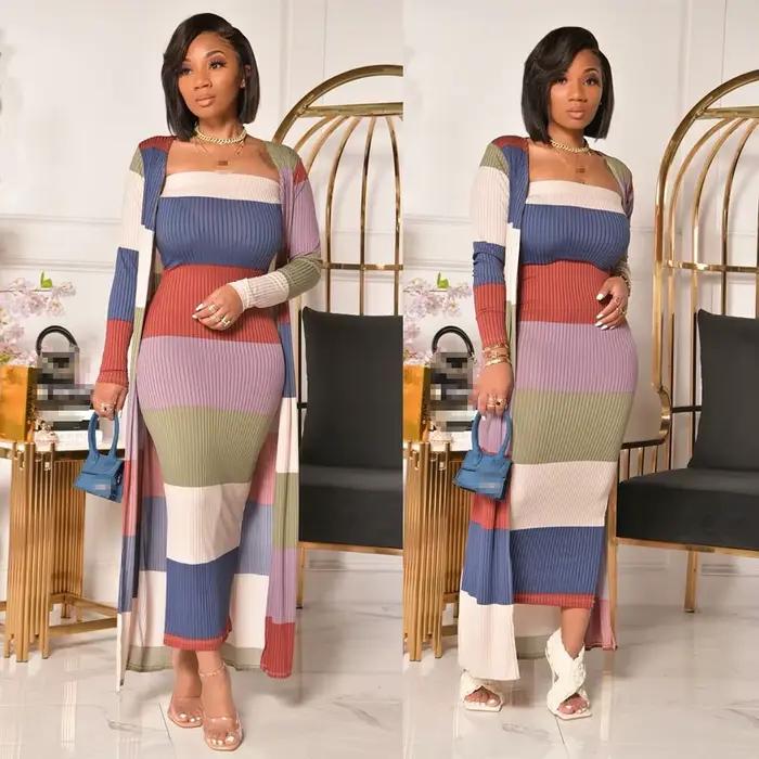 Ensemble de tenues 2 pièces pour femmes, vêtements d'anniversaire, tissu d'hiver, vente en gros, 600