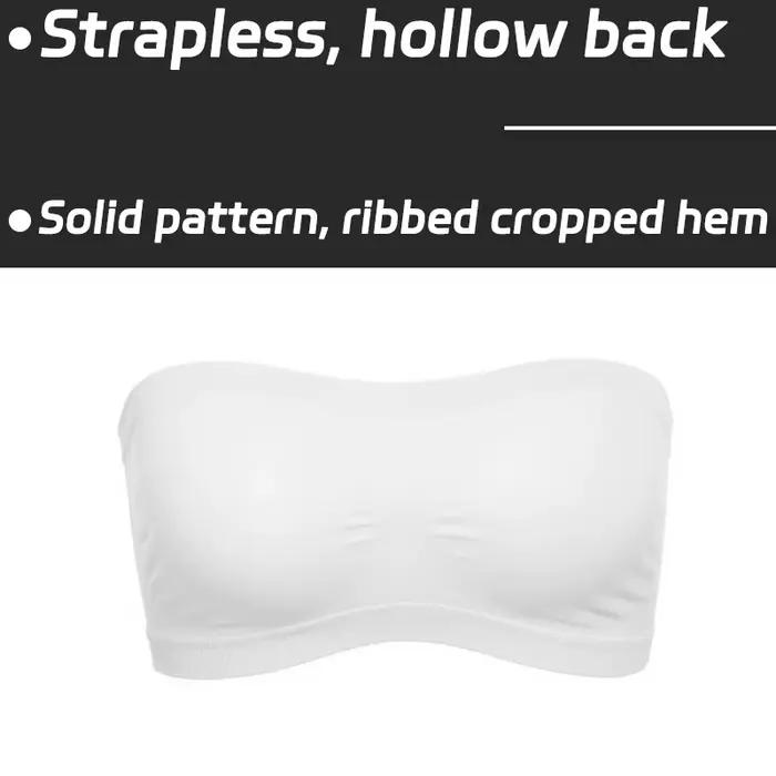 Soutien-gorge sans bretelles pour femmes, haut court respirant, sous-vêtements confortables, bralett