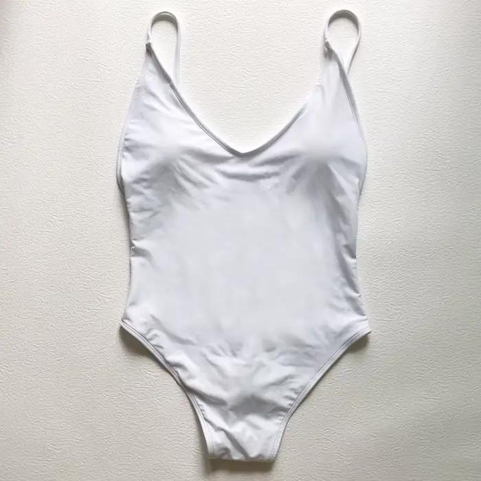 Sexy rembourré solide maillot de bain femmes une pièce maillot de bain 2025 nouveaux Bikinis maillot