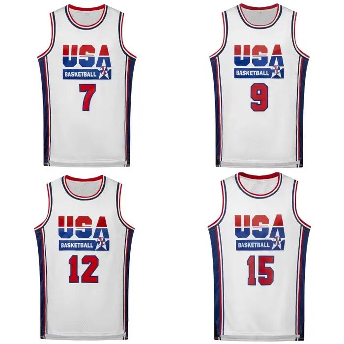 Maillot de basket-ball pour hommes, respirant, col rond, vêtements de sport sans manches, uniforme d