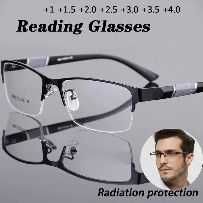 Nouvelle tendance lunettes de lecture lunettes de lecture hommes et femmes haute qualité demi-montur