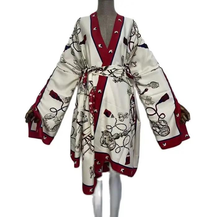 WINYI-Cardigan africain à manches chauve-souris pour femmes, robe de cocktail, style Boho, Maxi, 202