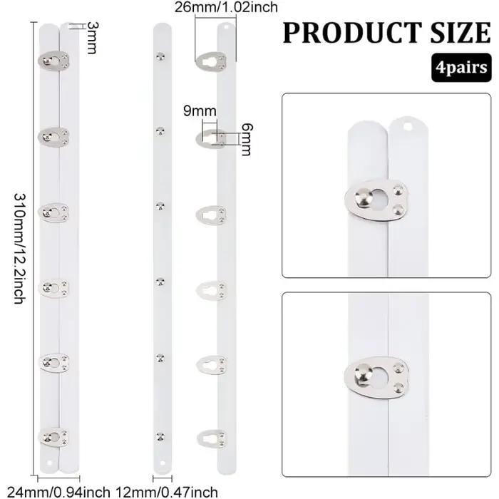 Busks corset en acier à ressort pour femme, corset blanc avec crochet et fermeture des yeux pour la 