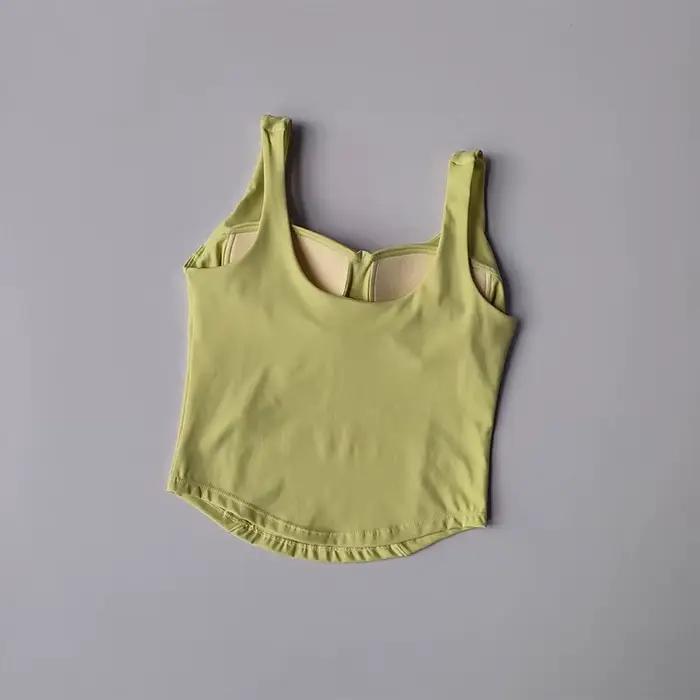 Gilet de sport fitness pour femmes, camisole, beau dos, course à pied, absorbant les chocs, rassembl