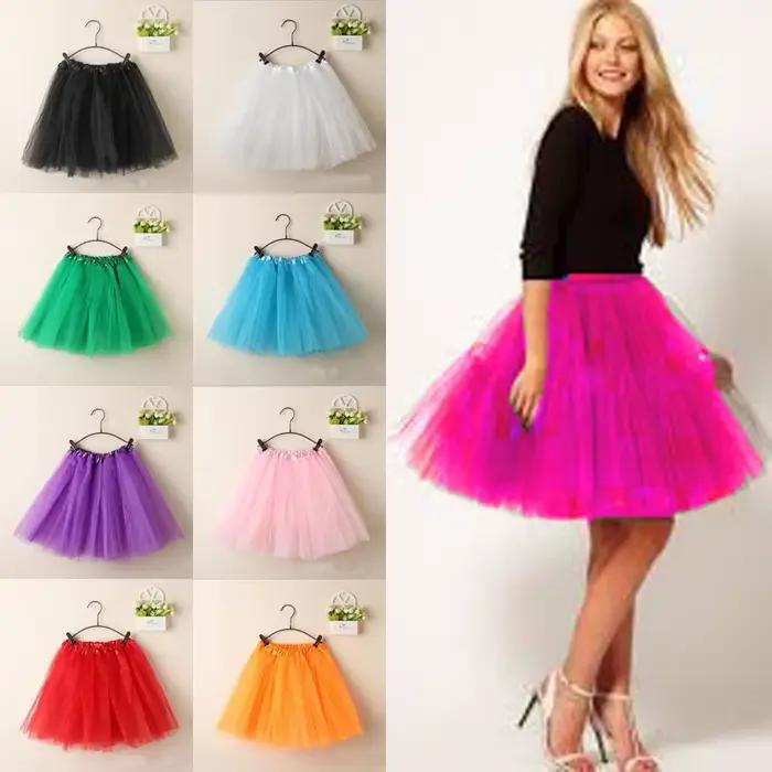 2026 automne chaud femmes Vintage Tulle jupe courte Mini Tutu jupes adulte fantaisie Ballet Dancewea