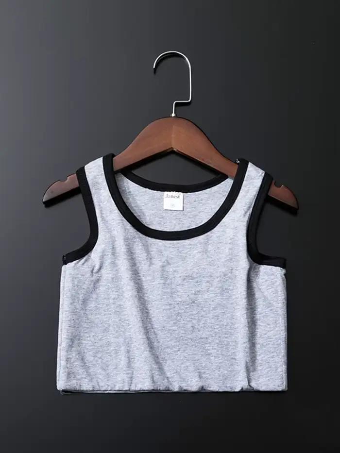 Bandage poitrine liant Tomboy gilet haut respirant élastique poitrine liant