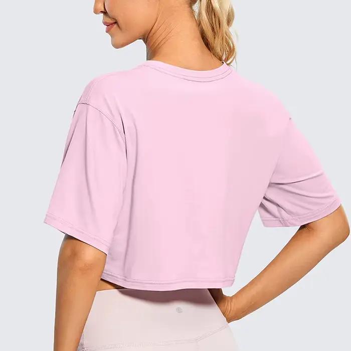 T-shirt court à col rond pour femme, streetwear d'été, décontracté, blanc, Y2K, Harajuku