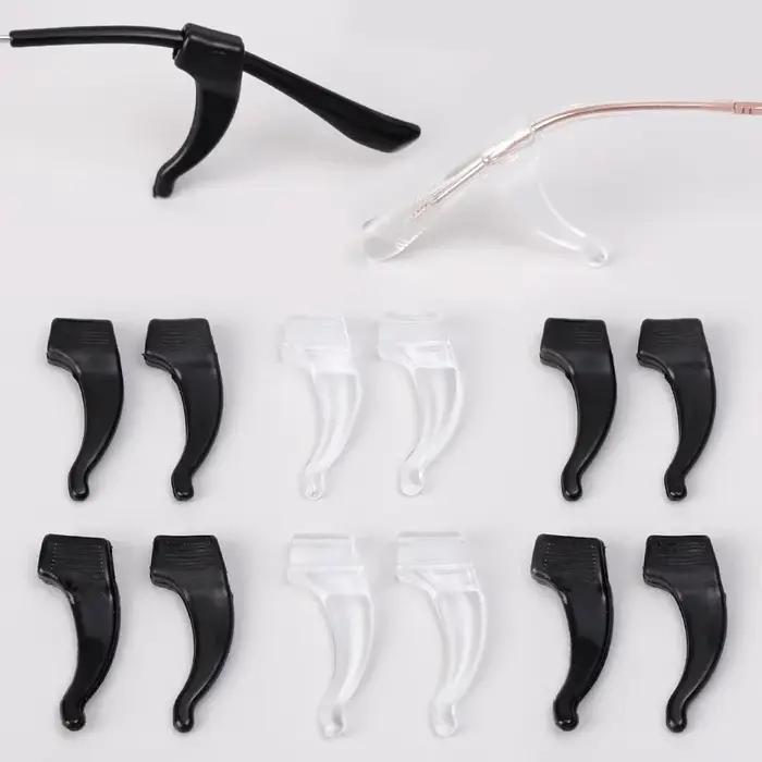 Crochets d'oreille antidérapants en Silicone, 50 pièces, poignées élastiques pour lunettes, bouchon 