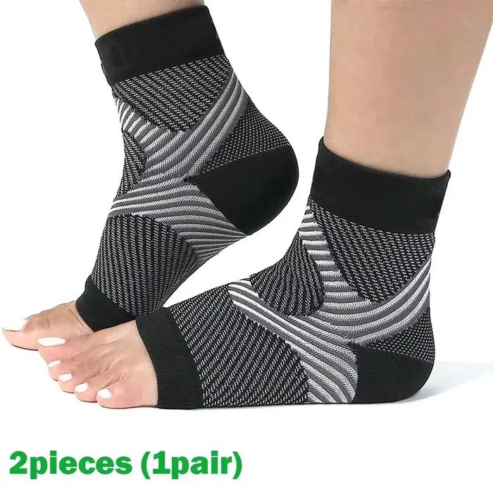 Attelle de fasciite plantaire, 1 paire, chaussettes de Compression nocturne, Supports de talon pour 