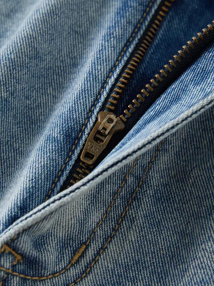 DUSHU taille incluse femmes mode argent pressé jupe en jean pour l'été 2025 taille haute minceur mi 
