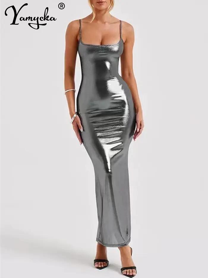 Robe longue d'été sexy dos nu ALD Maxi pour femmes, élégante moulante, robe de fête d'anniversaire, 