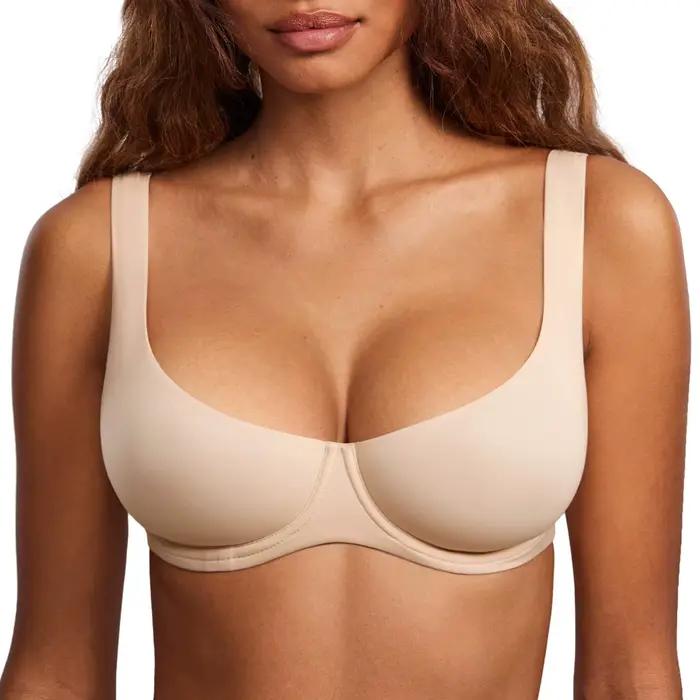 Soutiens-gorge T-shirt pour femmes, grande taille, sans doublure, sans couture, avec armatures, mini