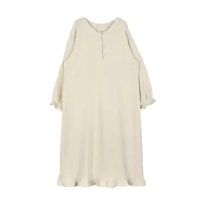 Robe 100% coton pour femmes, imprimé cerise, manches longues, boutonnée, Maxi, coréenne, confortable