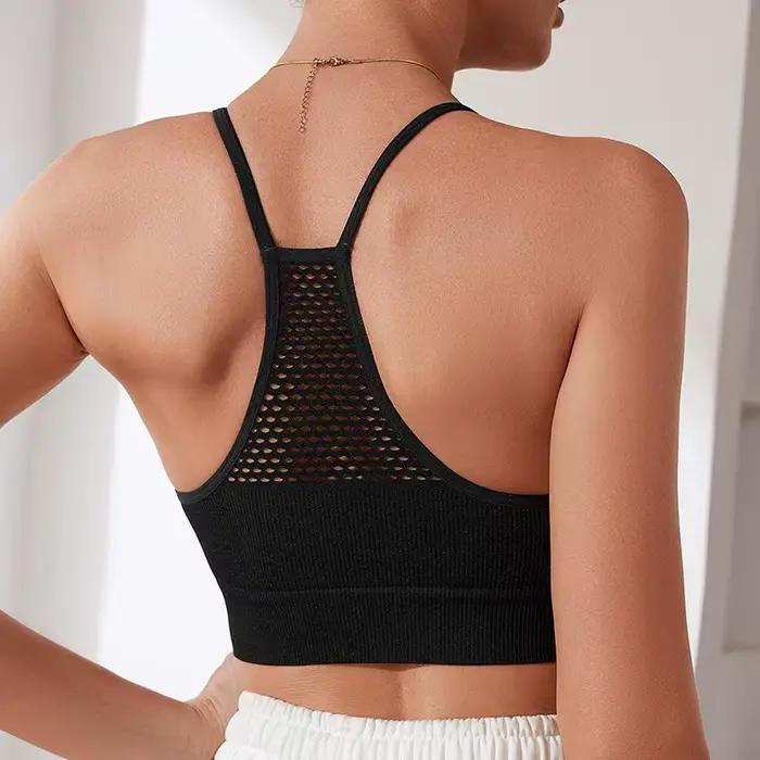 Camisole femme de style bohème - 92.0% Nylon ; 8.0% Élastique ; Support moyen en tissu tricoté, sans