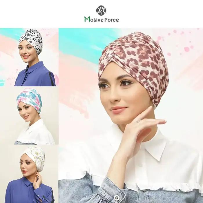 Musulman instantané Turban Abaya Hijab sous-capuchon Abayas Hijabs casquette pour femme Jersey robe 