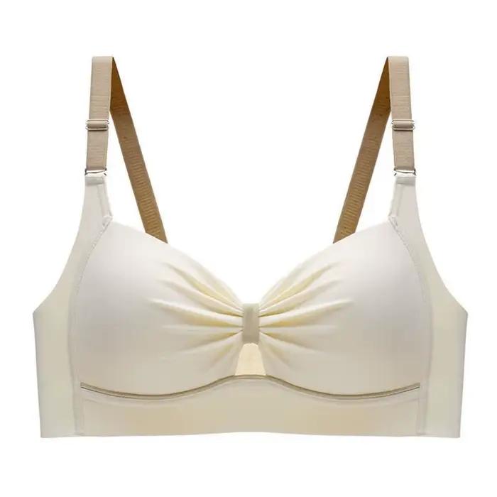 Soutien-gorge fin sans armatures, soutien-gorge push-up confortable, soutien-gorge simple, respirant
