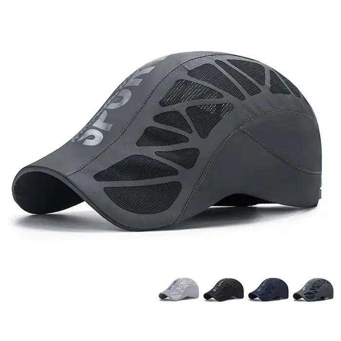 Nouveau Sport d'été lettre avant chapeau hommes respirant maille parasol séchage rapide en plein air