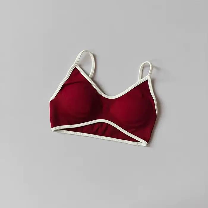 Soutien-gorge de Sport athlétique rembourré, antichoc, sans couture, Sexy, dos nu, pour femmes, entr