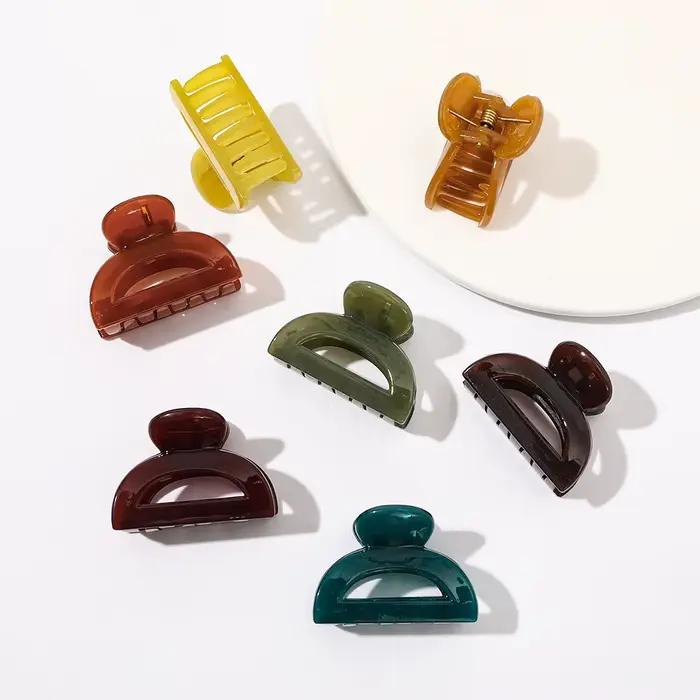 Pince à Cheveux en Forme de Petite Géométrie, Barrettes pour Femmes et Bol, Accessoires de Sauna, Ve