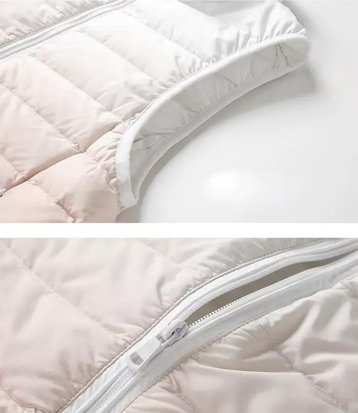 Gilet d'extérieur dégradé pour femmes, 90% duvet de canard blanc, Ultra léger, sans manches, chaud
