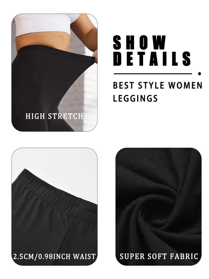 Leggings super doux taille basse pour femme – Collants extensibles à haute élasticité pour yoga, cou