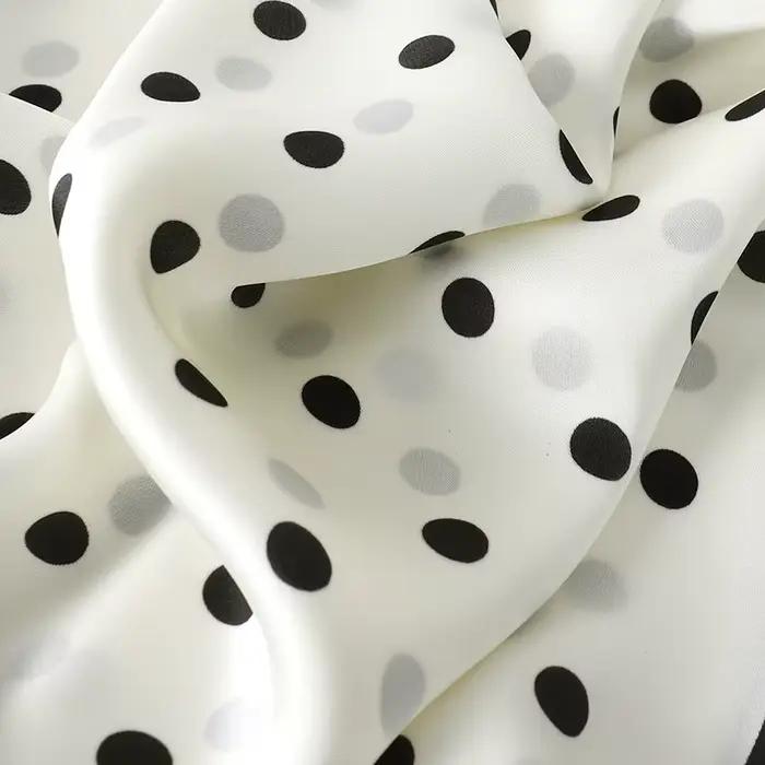 Dame cheveux Dot écharpe femme soie carré foulards bandeau pour femmes Bandana mode Foulard châles f