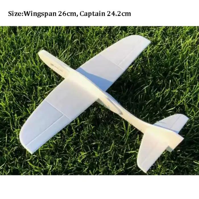 Modèle de planeur léger en plastique pour bricolage, avion à lancer pour l'extérieur, biplan en mous