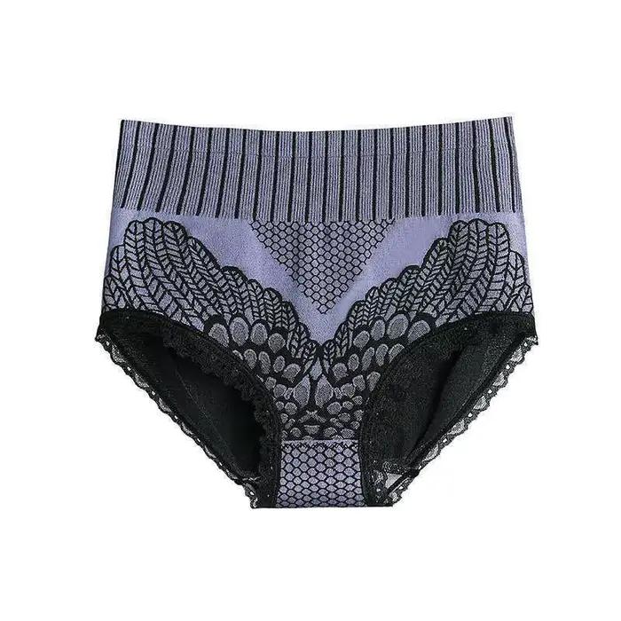 Culottes sans couture taille haute pour femmes, lingerie respirante et confortable, sous-vêtements f