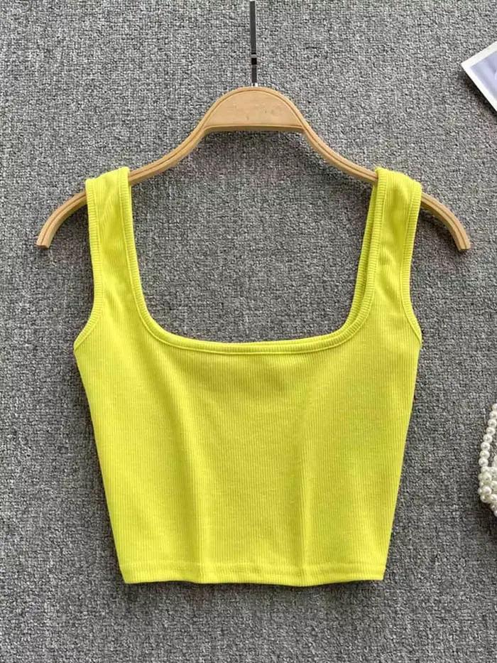 Haut court dos nu pour femme, chemisier à fond, coupe couvertes, solide, précieux, sexy, Y2K