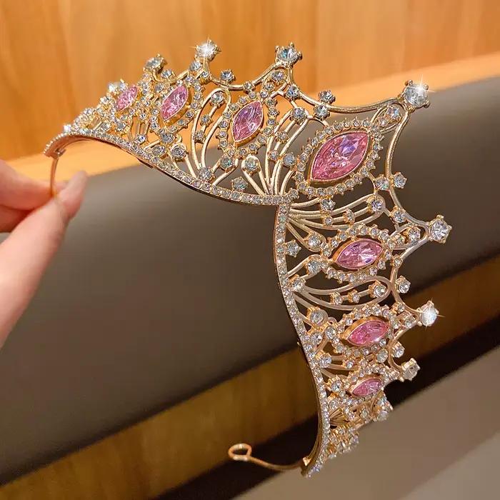 1 grande couronne, bandeau de tempérament à la mode, accessoire pour cheveux à vent doux, adapté aux