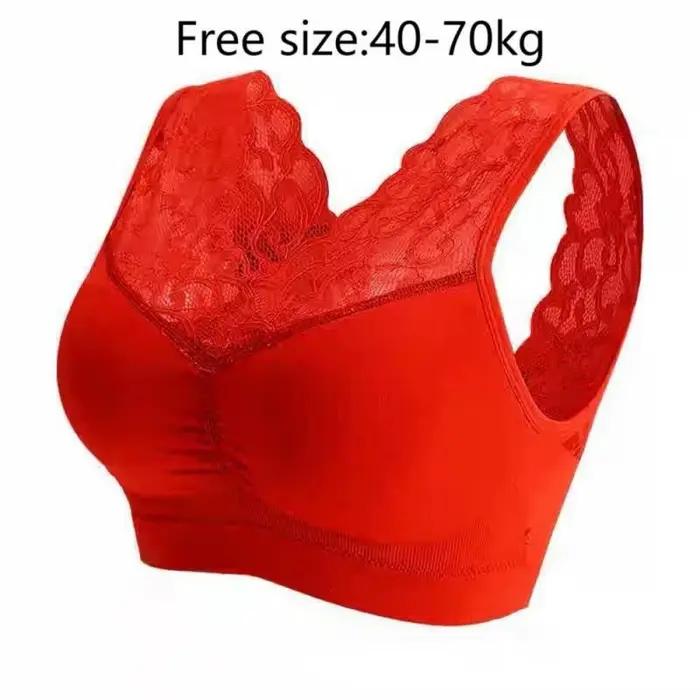 Anneau Sexy beau dos dentelle soutien-gorge sous-vêtements Explosions de grand rouge de cette année 