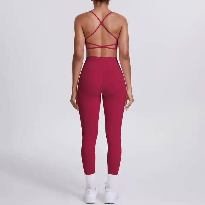 Costume de Yoga ensemble de sport gymnastique sans couture soutien-gorge de sport à fort Impact femm