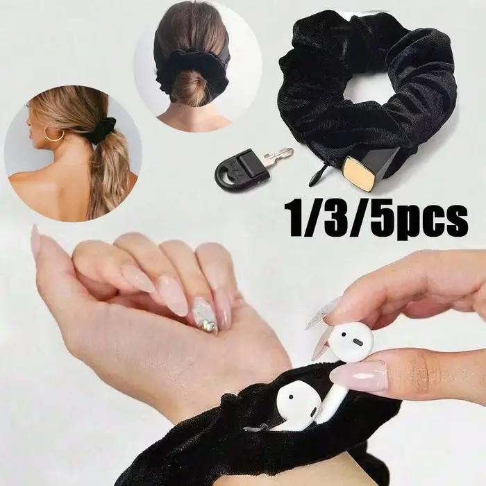 1/3/5 pièces portables ⁣ Étui de rangement pour cravates de cheveux, vue secrète cachée, chouchou po