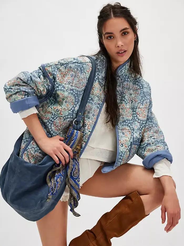 Pouvez-vous psylady-Veste rembourrée à manches longues pour femmes, Streetwear chic, Boho Floral, Co
