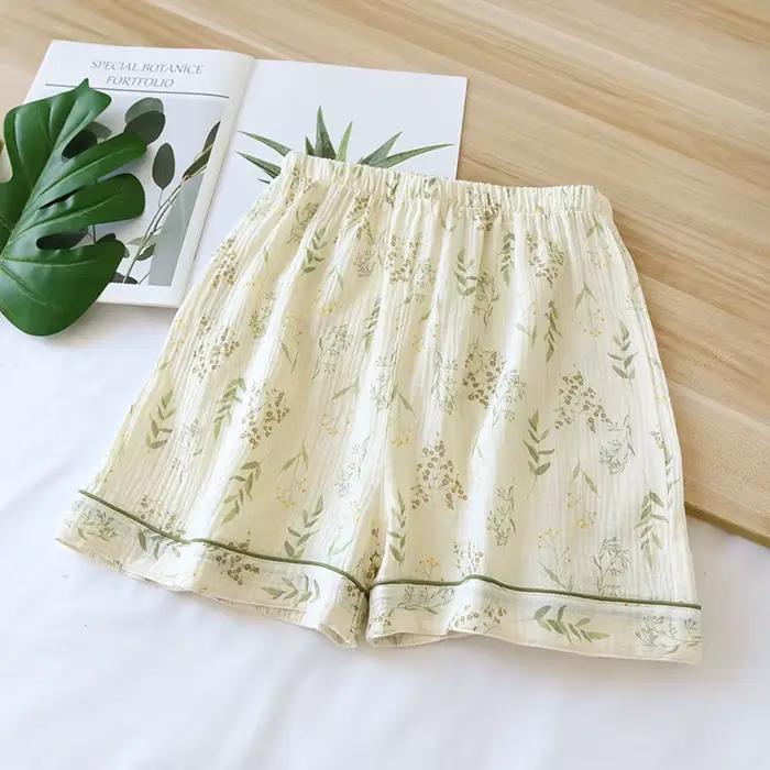 2025 hiver femmes pyjamas 100 % coton grande taille pyjamas fleur impression ménage femmes pyjamas v