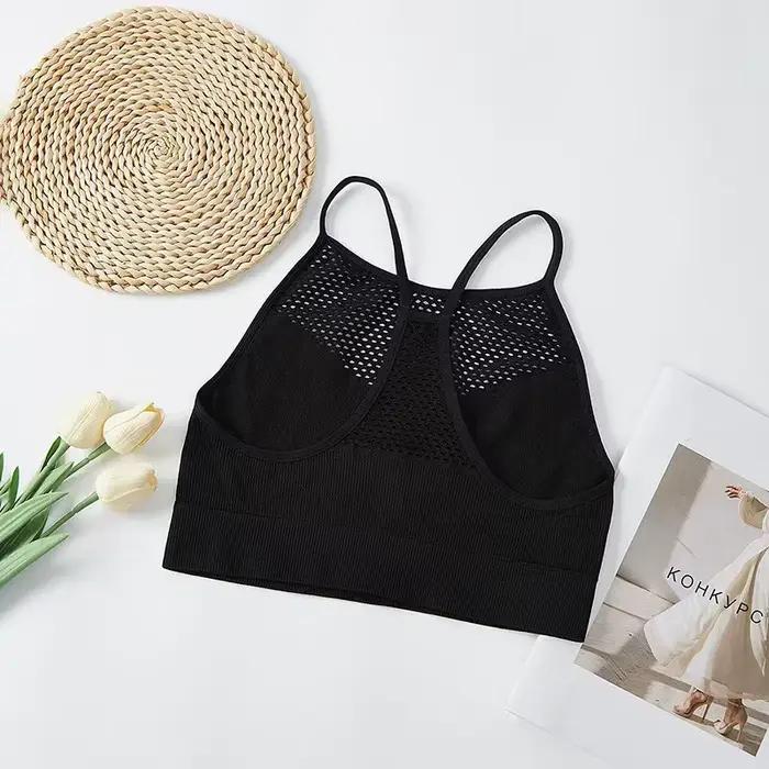 Camisole femme de style bohème - 92.0% Nylon ; 8.0% Élastique ; Support moyen en tissu tricoté, sans