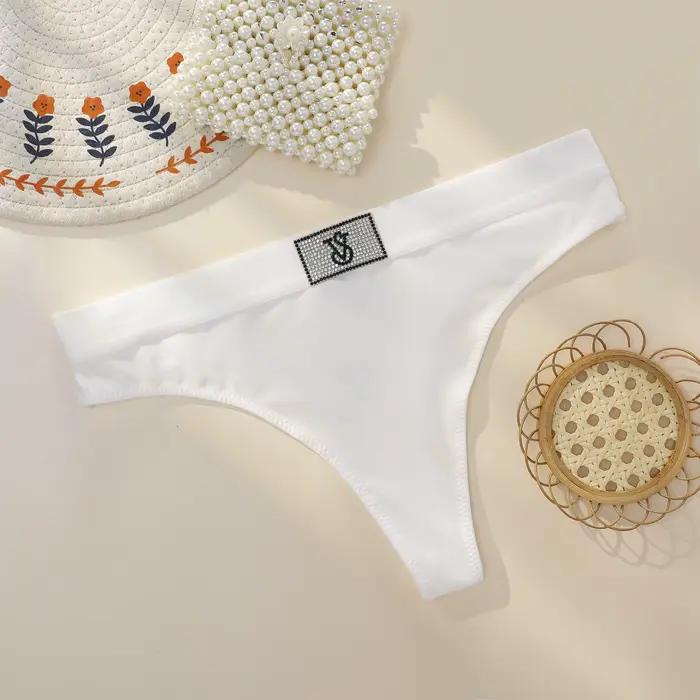 Culotte confortable et respirante VS Victoria's Secret, sous-vêtements taille haute, lingerie sexy, 