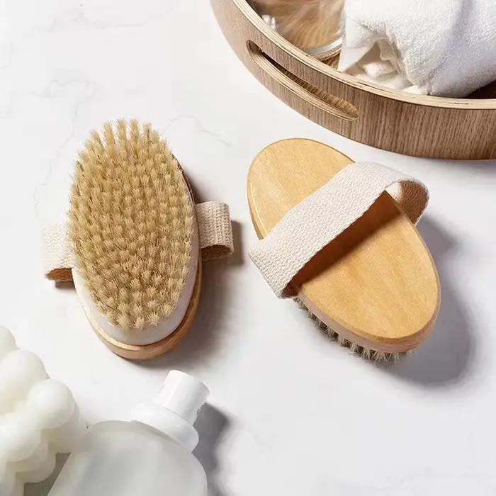 Brosse de bain à poils, brosse de bain, brosse sèche pour le corps, serviette de bain, artefact de f