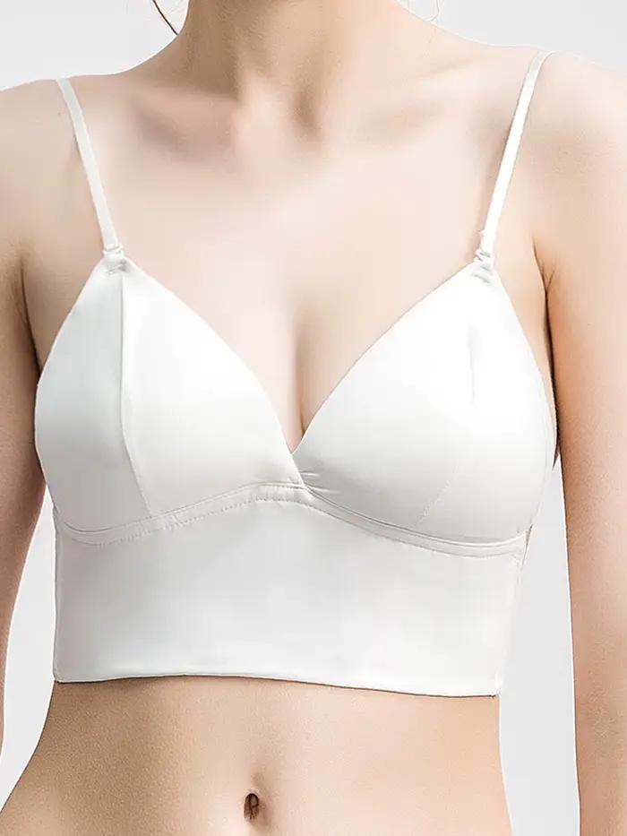 Soutien-gorge invisible en forme de U pour femme, sous-vêtement coupe triangle français, avec grand 