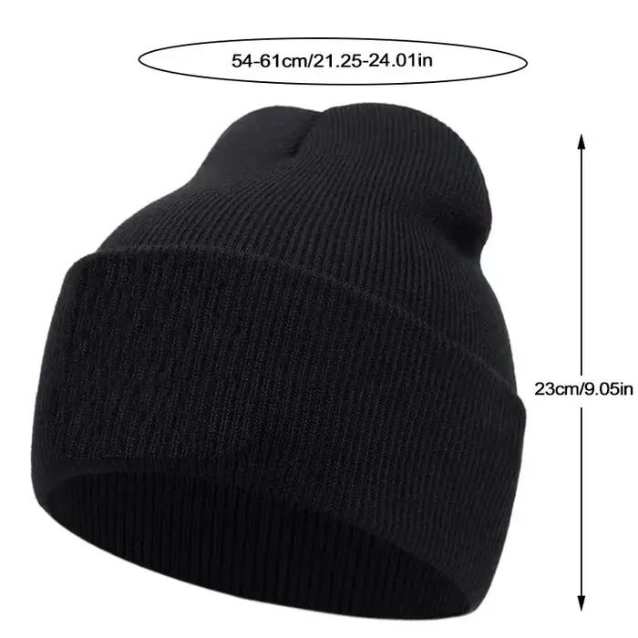 Chapeau tricoté brodé à expression en colère, chapeau en laine chaud pour les événements sportifs de